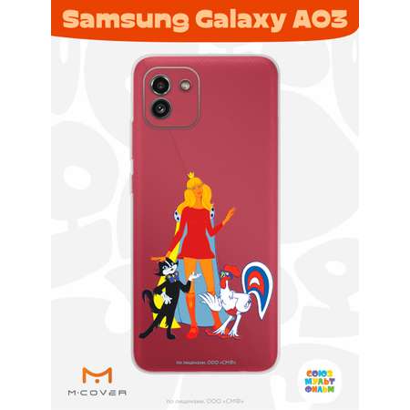 Силиконовый чехол Mcover для смартфона Samsung Galaxy A03 Союзмультфильм Сбежала из дворца