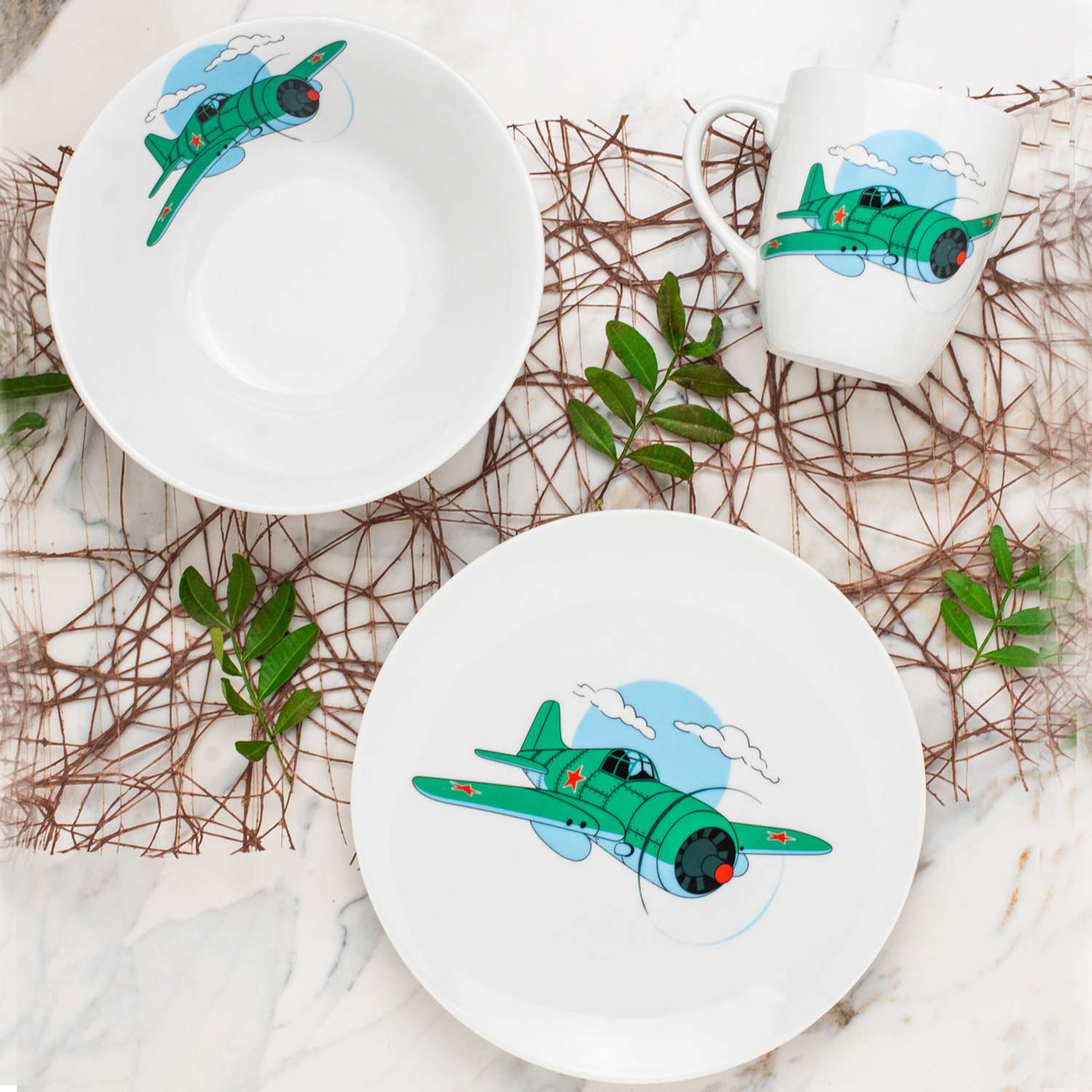Набор посуды Salad Самолет - фото 2