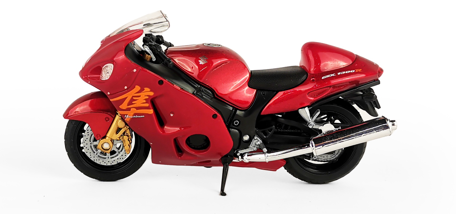Мотоцикл WELLY 1:18 Suzuki Hayabusa красный 12828PW - фото 4