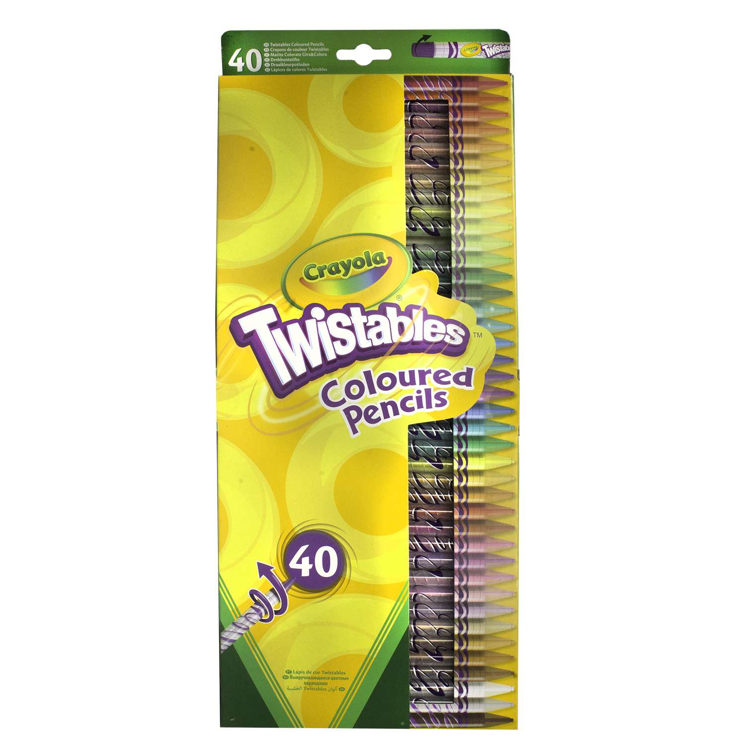 Карандаши цветные Crayola выкручивающиеся 40 штук - фото 1