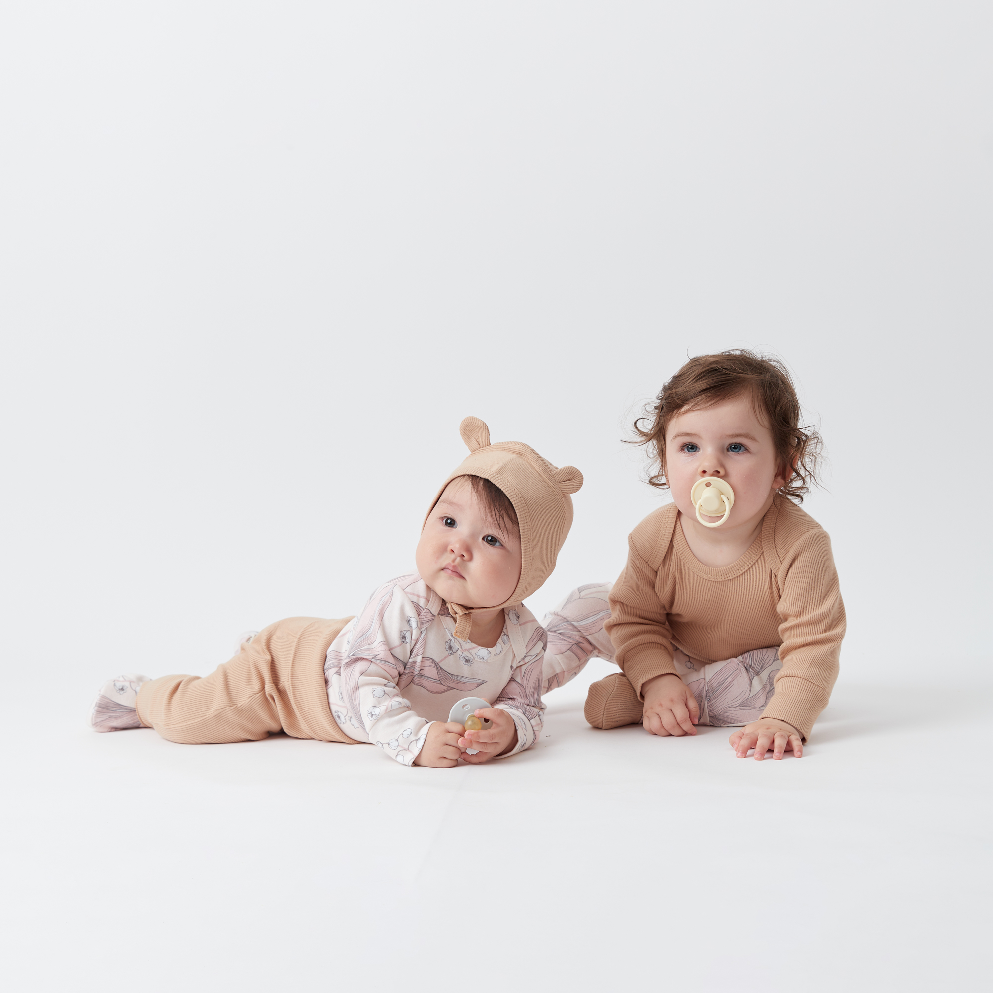 Боди 3 шт HAPPY BABY 90112_beige_pink_milky - фото 6