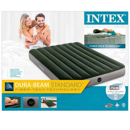 Надувной матрас INTEX кровать дюра бим престиж фул 137х191х25 см