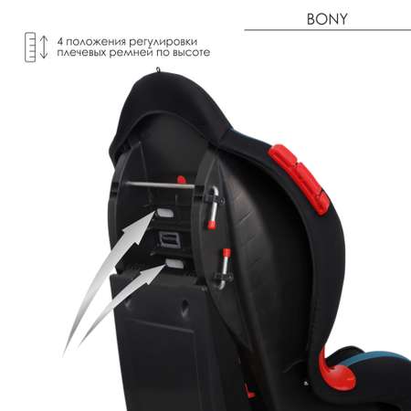 Автокресло Babyton Bony Black-Aqua