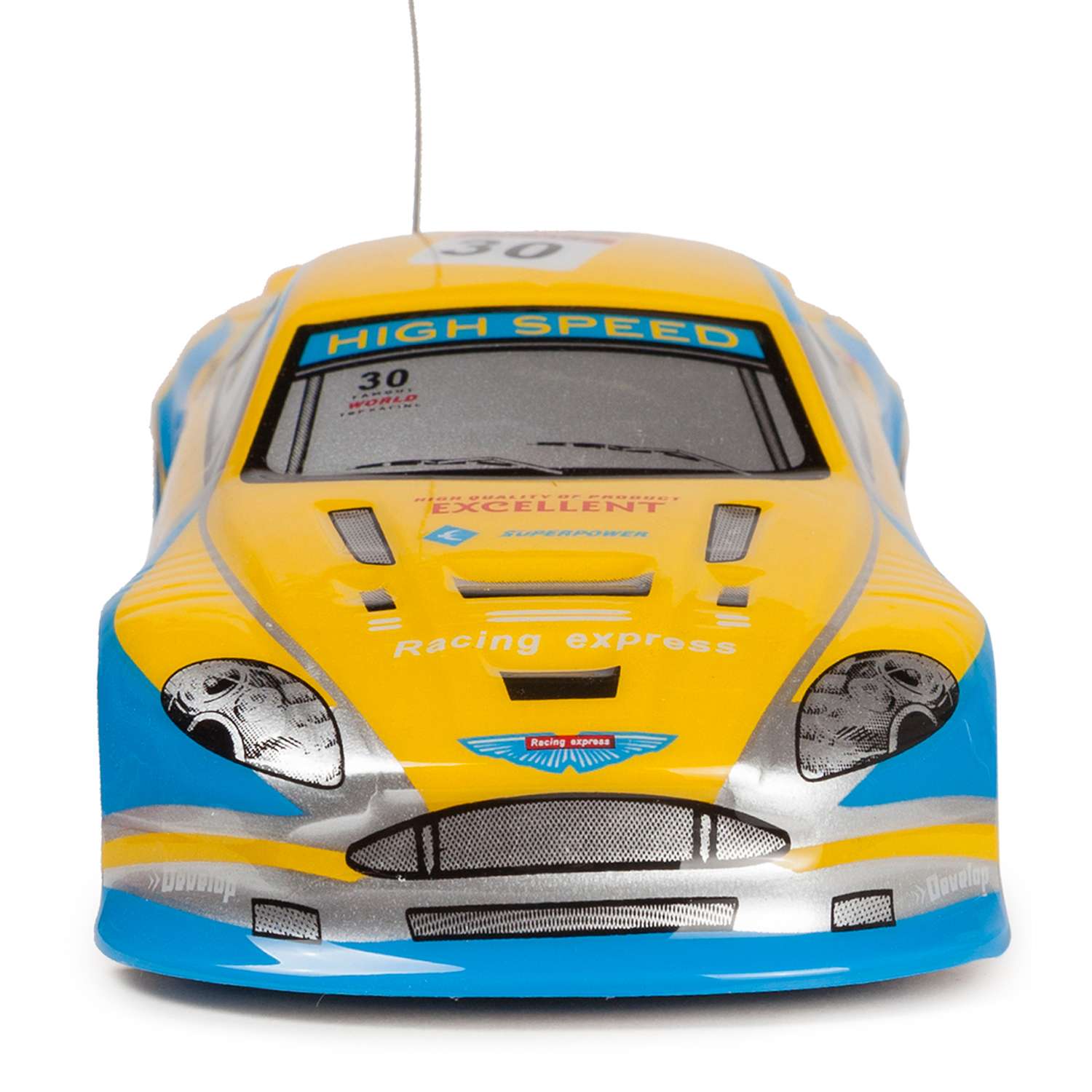 Машинка на радиоуправлении Mobicaro Super Drift Neon Жёлтая - фото 7