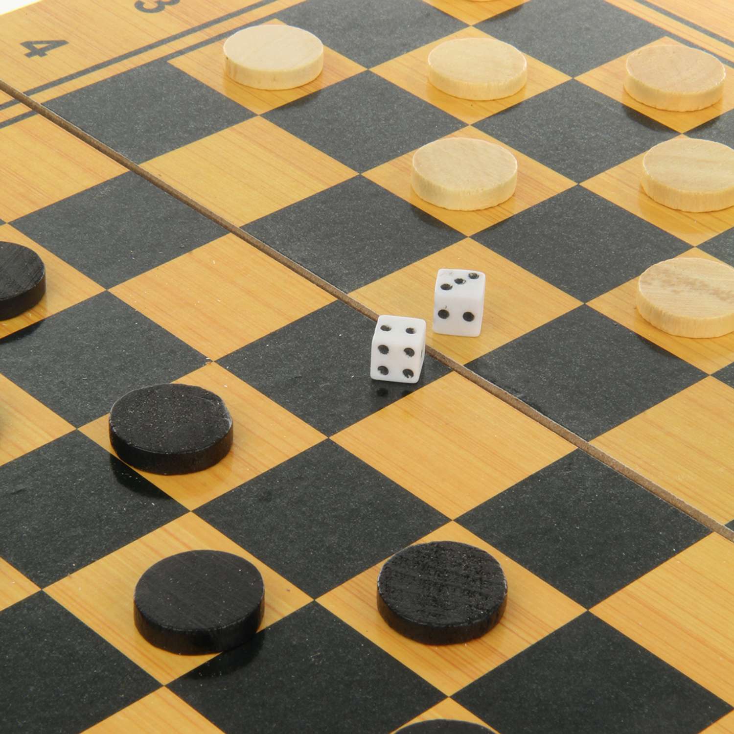 Настольная игра Veld Co 3в1 шашки шахматы нарды - фото 5