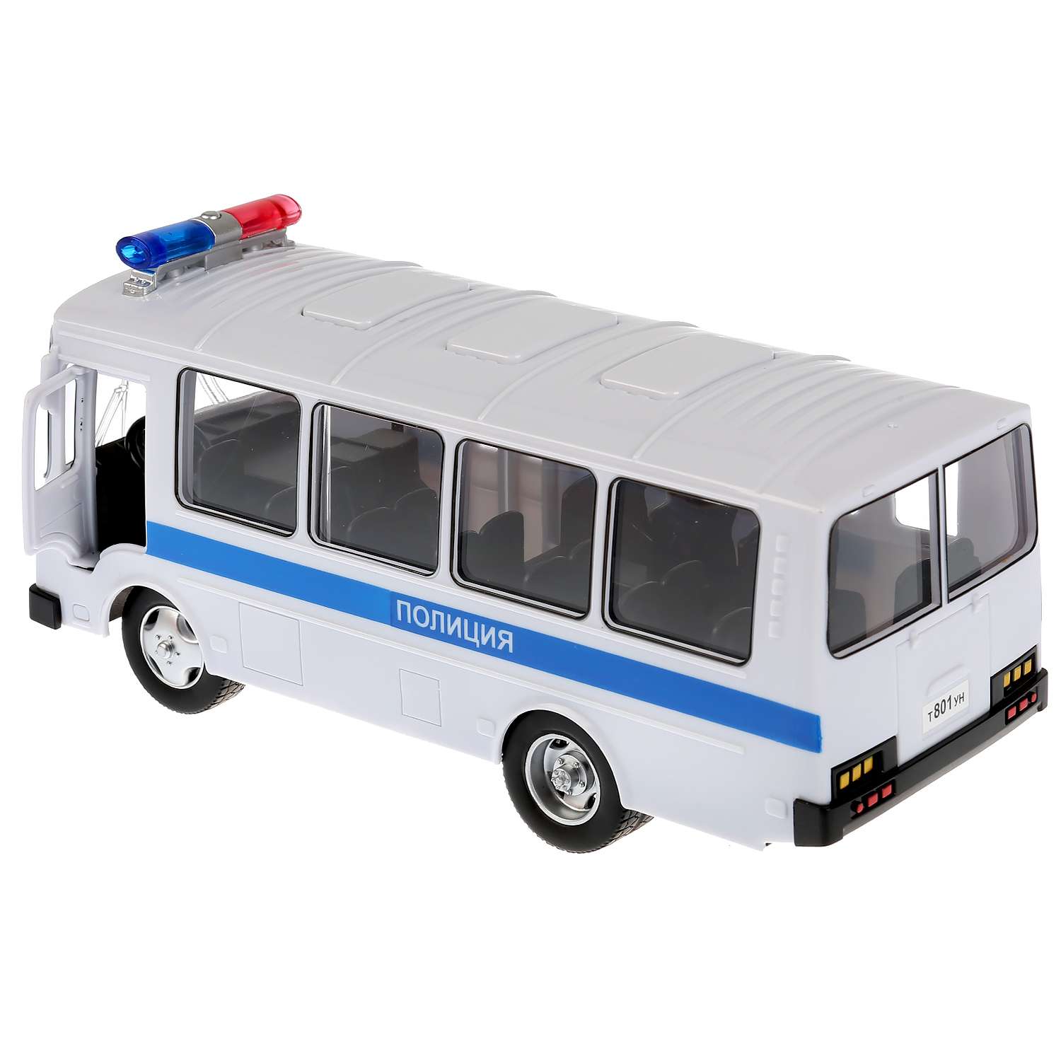 Машина Технопарк Автобус Паз Полиция инерционная 215909 215909 - фото 4