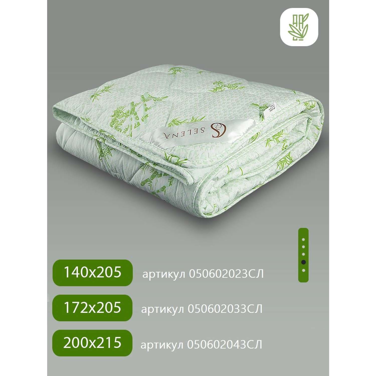 Подушка SELENA Sky line 50х70 см зеленая Бамбук/полиэфирное микроволокно - фото 6