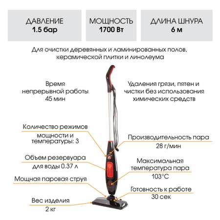 Паровая швабра ENDEVER ODYSSEY Q-607