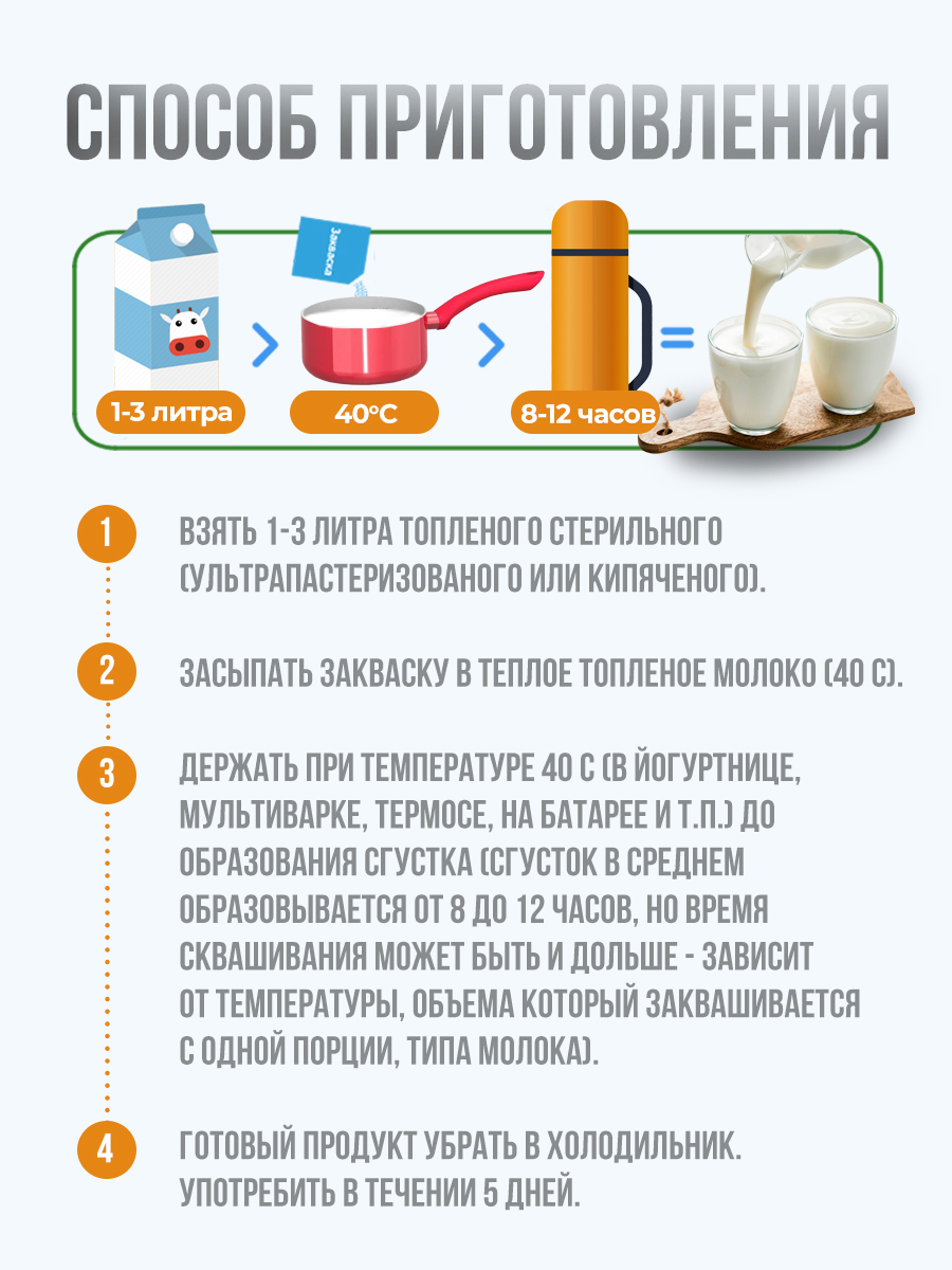 Закваска Полезная Партия Ряженка 10 порций - фото 3