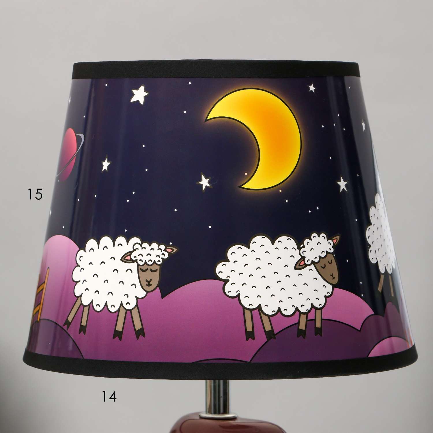Настольная лампа Sima-Land «Ночная сказка» Е14 15Вт 20х20х32 см - фото 5