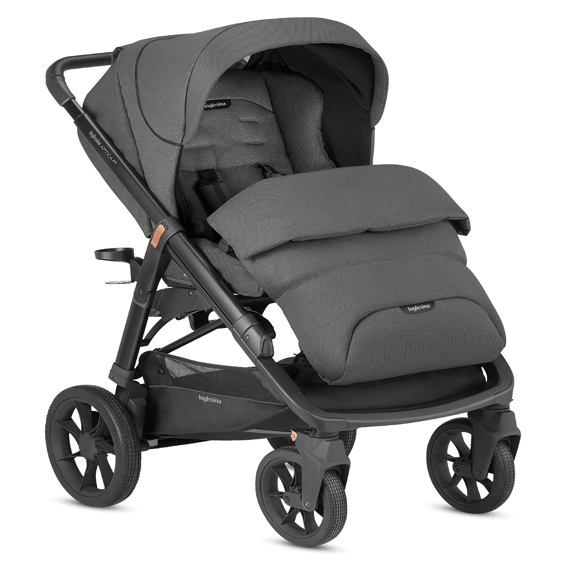 Коляска 2 в 1 INGLESINA Aptica Хт System Duo Цвет Charcoal Grey - фото 4