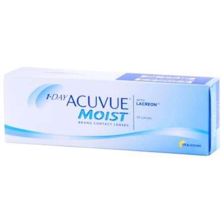 Контактные линзы Acuvue 1-day Moist 30 pk R 9.0 D-8.00