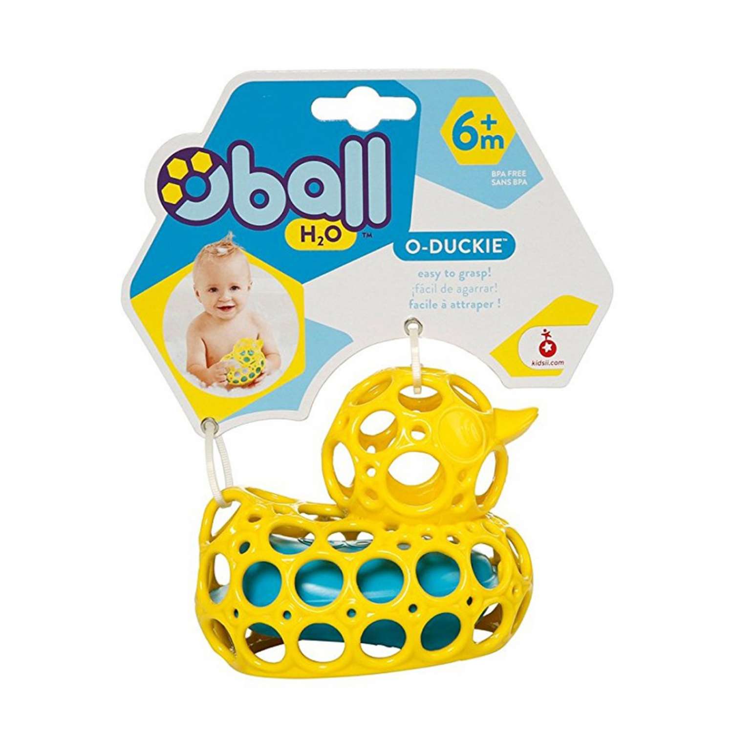 Игрушка для купания Oball O-ball Уточка Желтая - фото 2