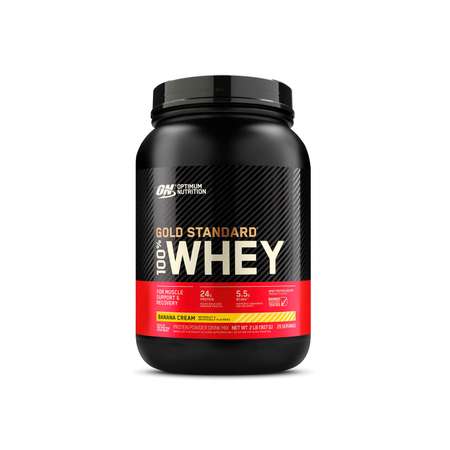 Протеин Optimum Nutrition Gold Standard 100% Whey 907 гр Банановый крем