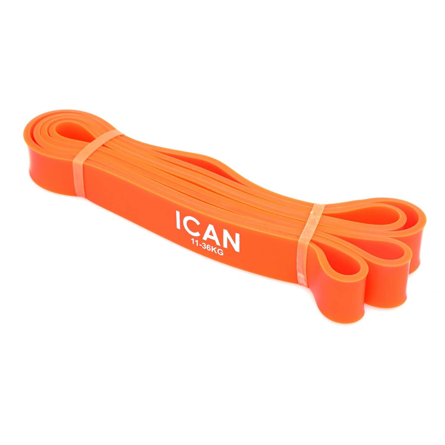 Эспандер ICAN EI-101 ленточный 11-36 кг 208х2.9 см оранжевый - фото 1