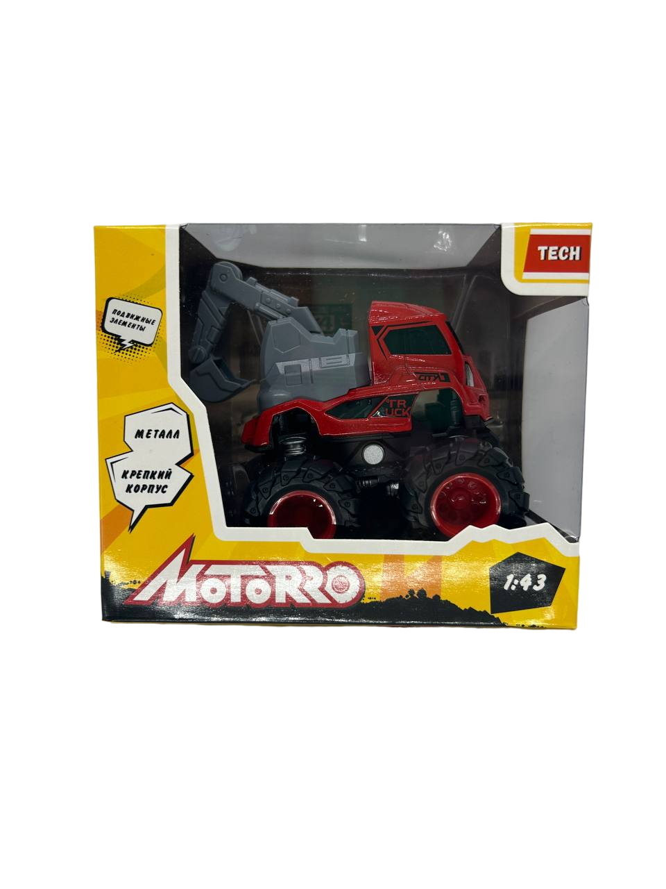 Автомобиль Motorro 1:43 инерционный красный 23203M - фото 13