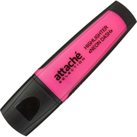 Маркер текстовыделитель Attache Selection Neon Dash 1-5мм розовый 10 шт