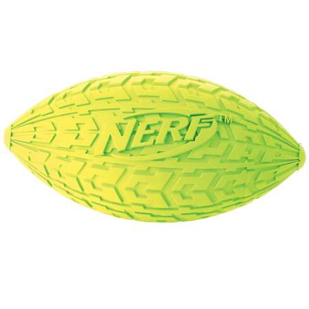 Игрушка для собак Nerf Dog Мяч для регби пищащий маленький Желтый