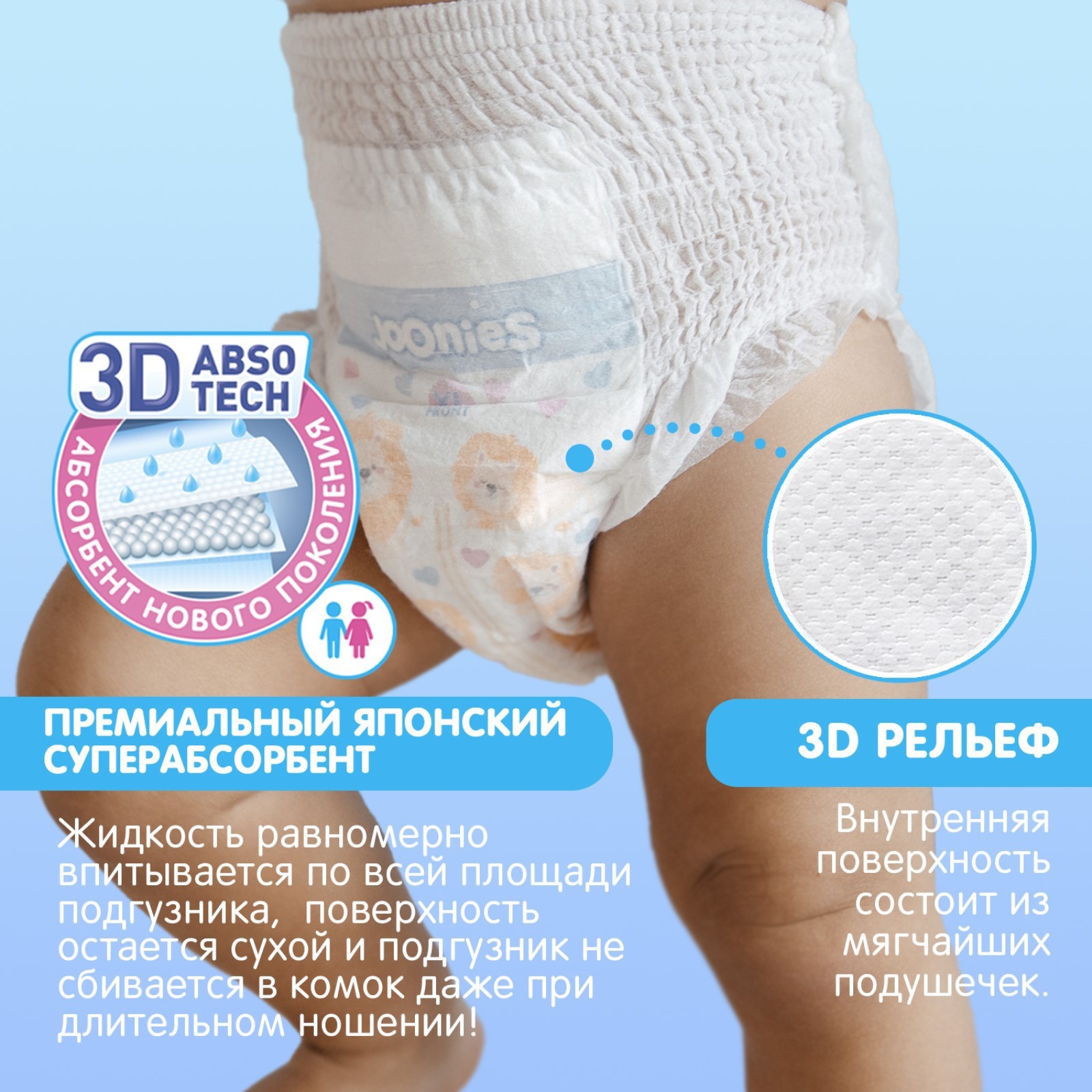 Подгузники-трусики Sima-Land Premium Soft. размер XXL (15-20 кг). 28 шт. - фото 6