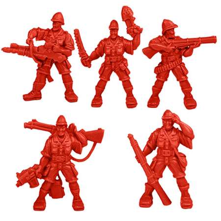 Набор солдатиков Воины и Битвы Отряд Родезия цвет красный