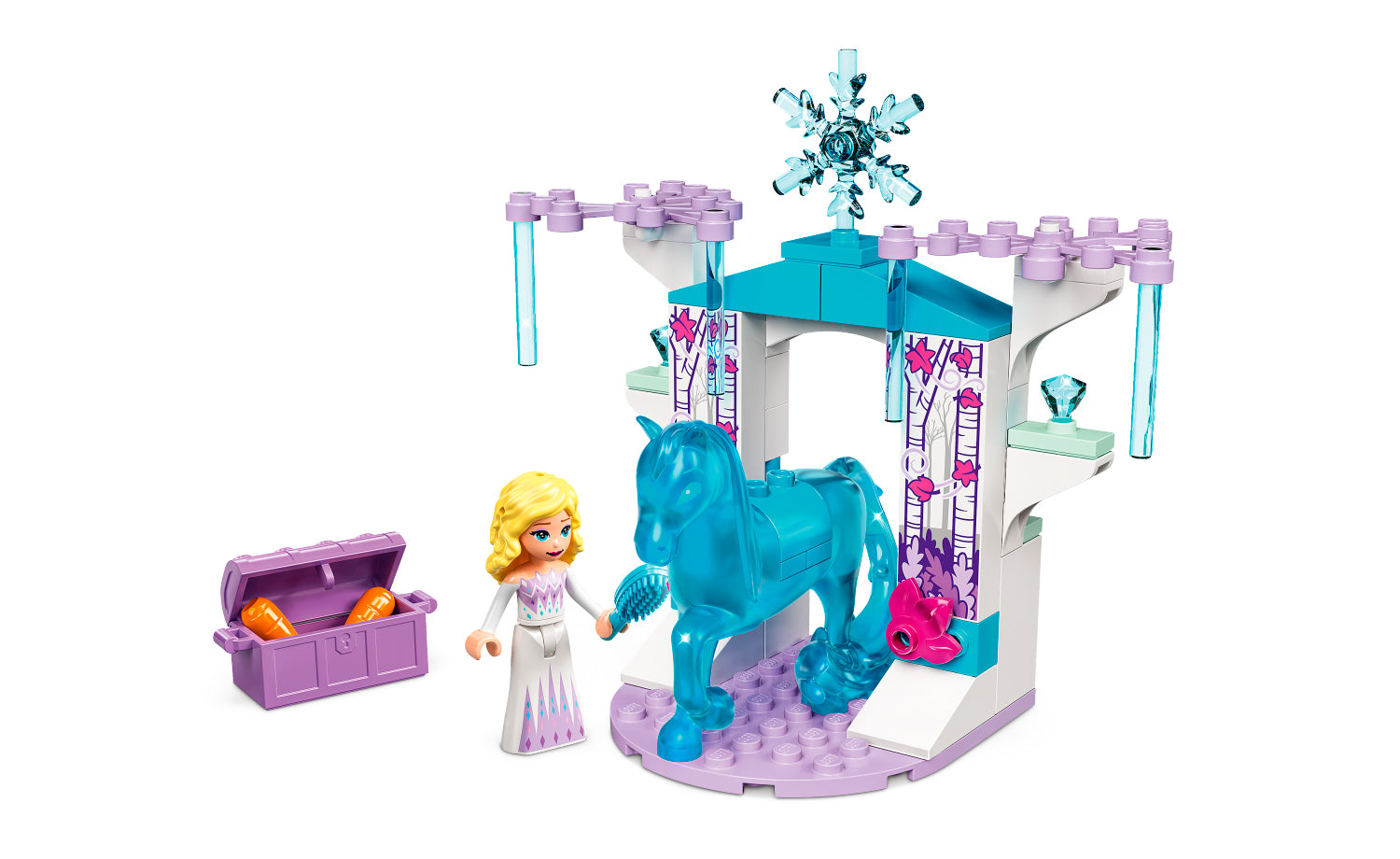 Конструктор LEGO Disney Princess «Ледяная конюшня Эльзы и Нокка» 53 детали 43209 - фото 4