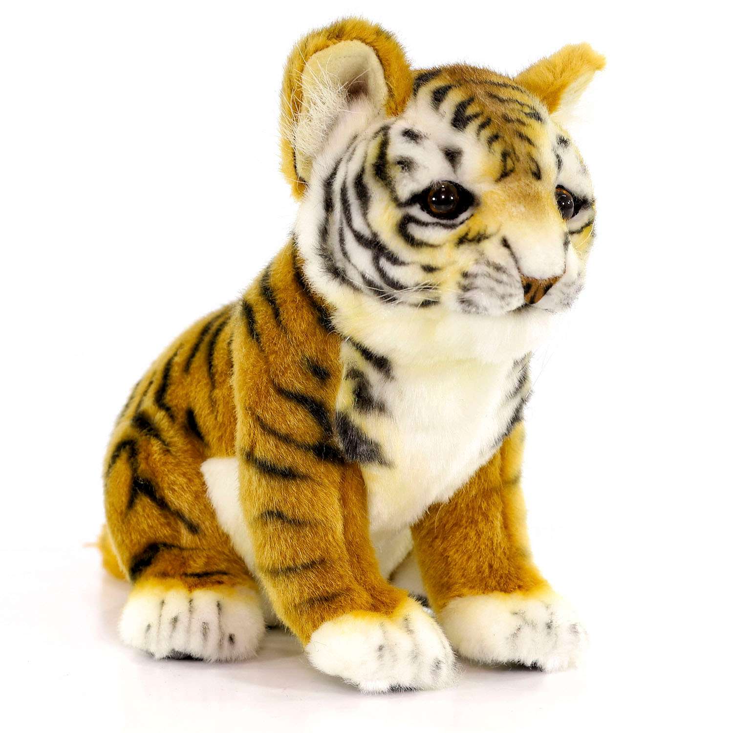 Реалистичная мягкая игрушка HANSA Тигр амурский детёныш 26 см - фото 8