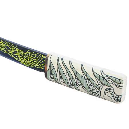 Деревянный нож Танто PalisWood Додзе на магнитах с подставкой