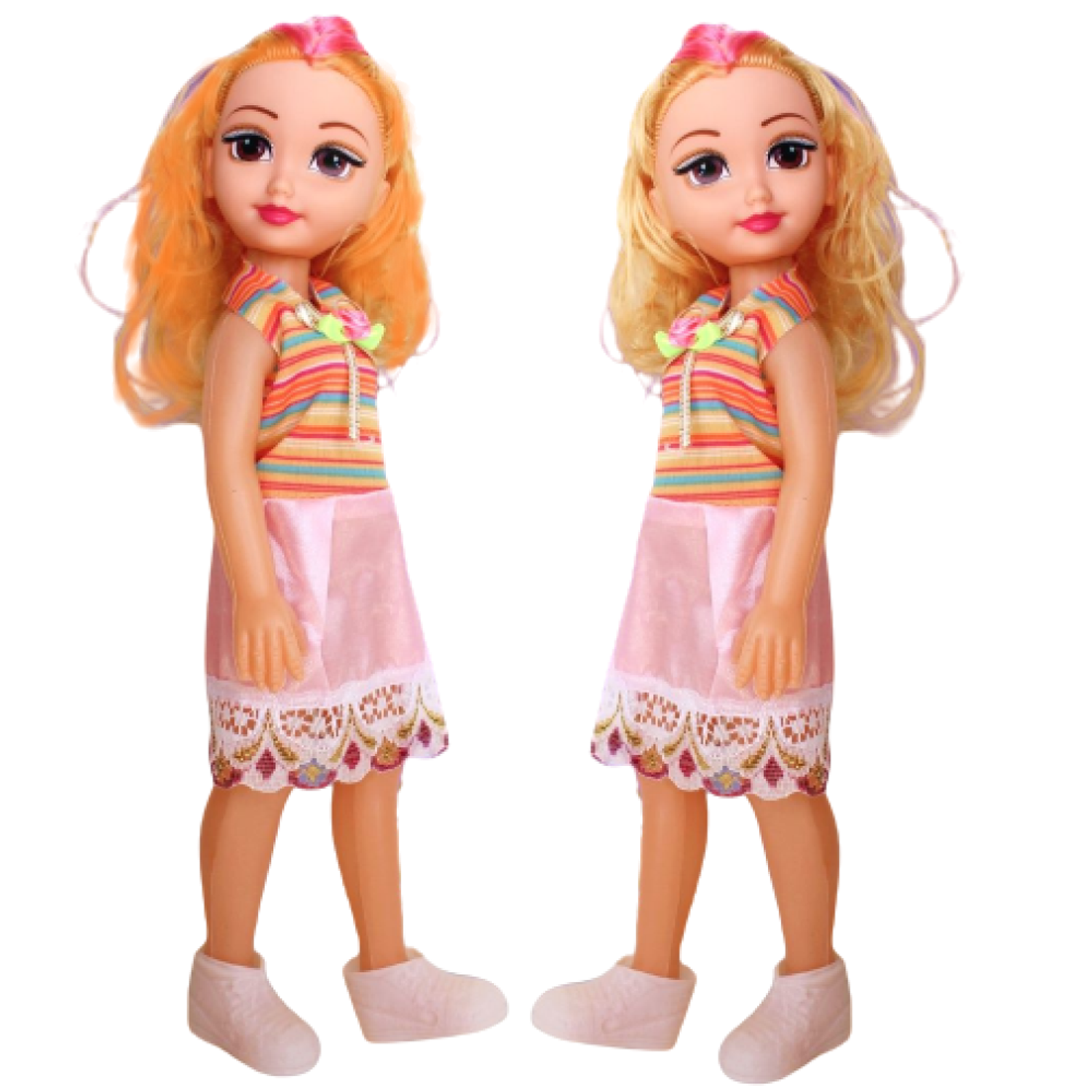 Куклы EstaBella 2 шт с музыкальными эффектами 31 см 79886/рыж+блонд - фото 1