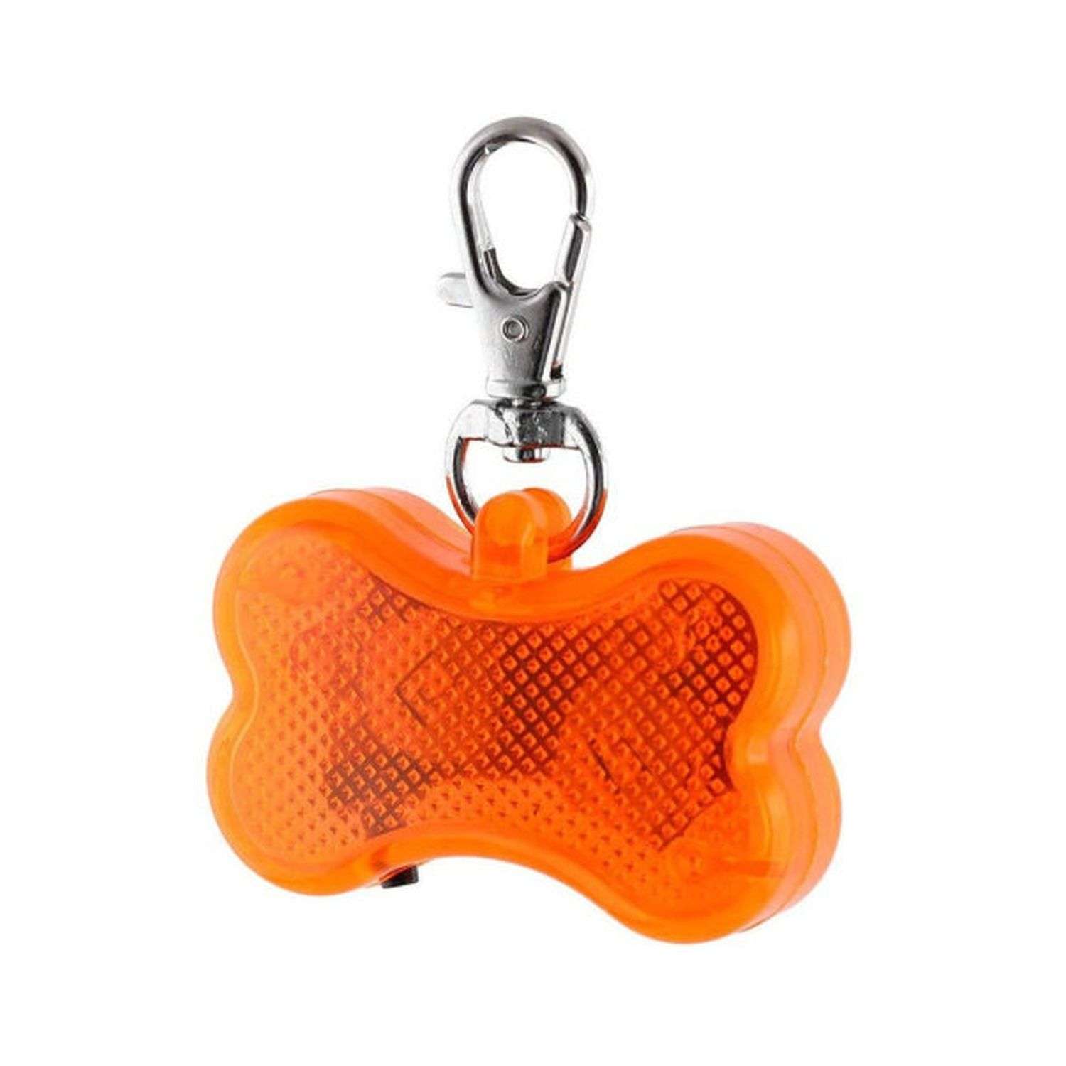Брелок для собак Ripoma Светодиодный косточка оранжевый - фото 1