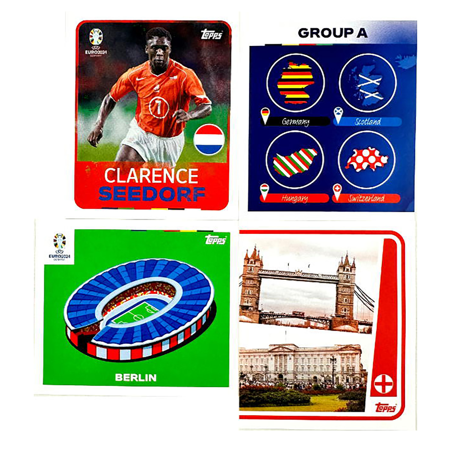 Подарочный набор topps Чемпионат Европы по футболу 9 пакетиков в жестяной коробке - фото 9