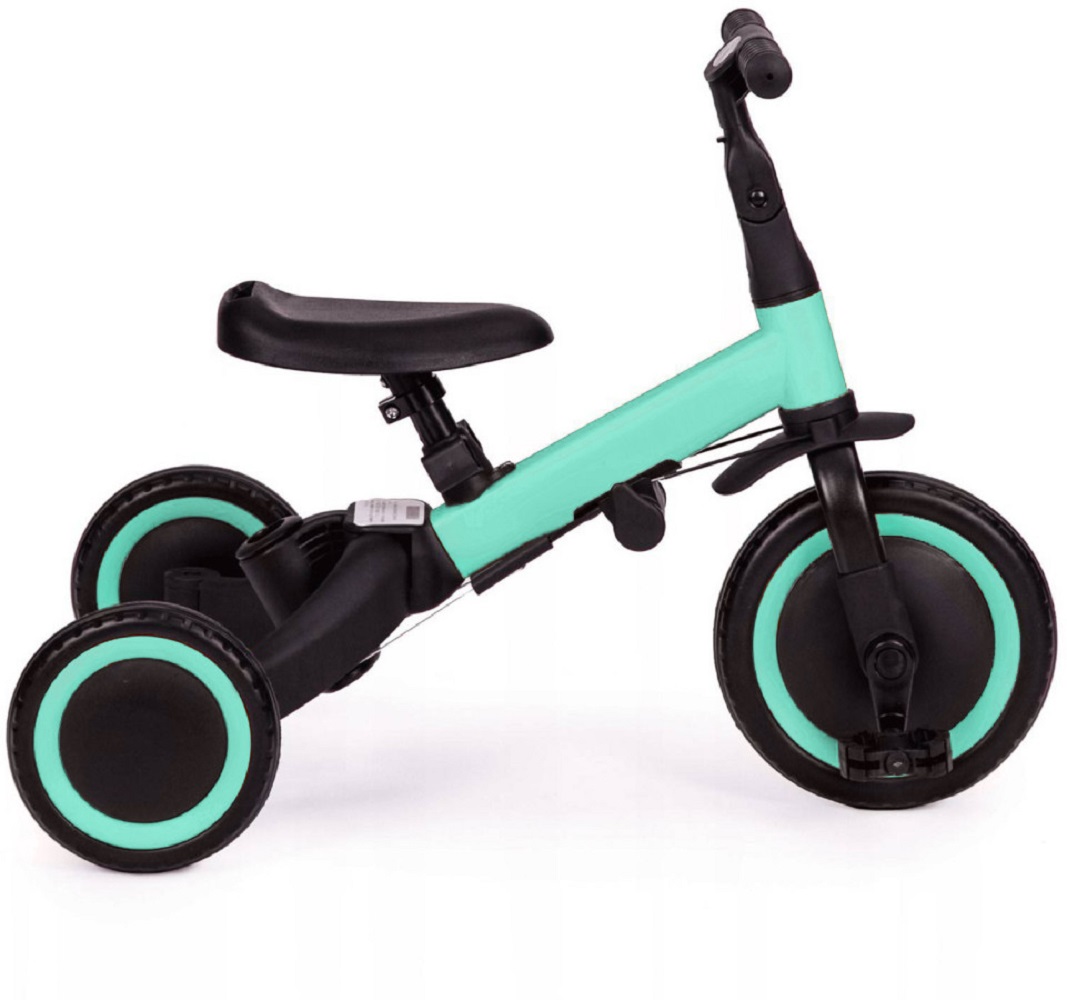 Беговел-велосипед R-Wings детский 4в1 с родительской ручкой зеленый - фото 11