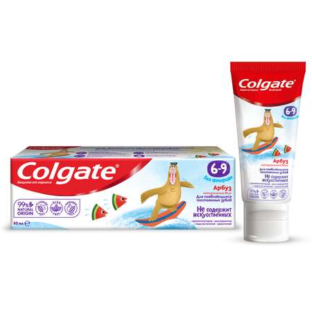 Зубная паста Colgate без фторида Арбуз 6-9лет 60мл