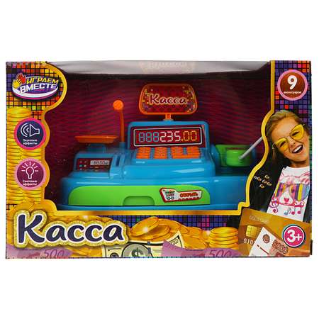 Игровой набор Играем вместе продукты, прилавок, касса, тележки и корзинки