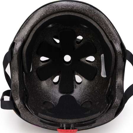 Шлем защитный SXRide YXHEM04 черный с рисунком краска размер S 47-53 см