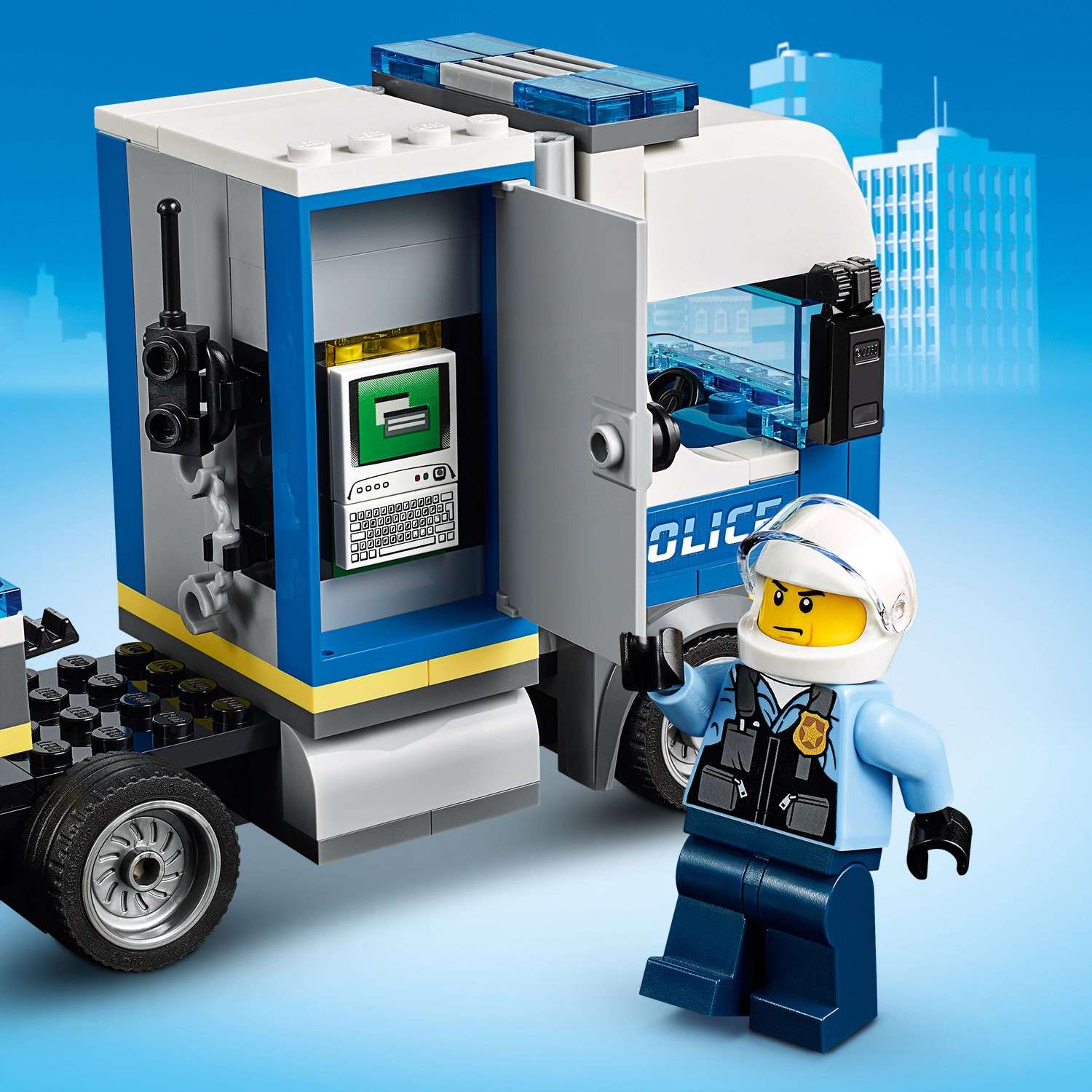 Конструктор LEGO City Police Полицейский вертолетный транспорт 60244 - фото 14