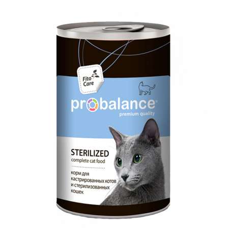Корм консервированный ProBalance Sterilized для стерилизованных кошек и кастрированных котов 415 г