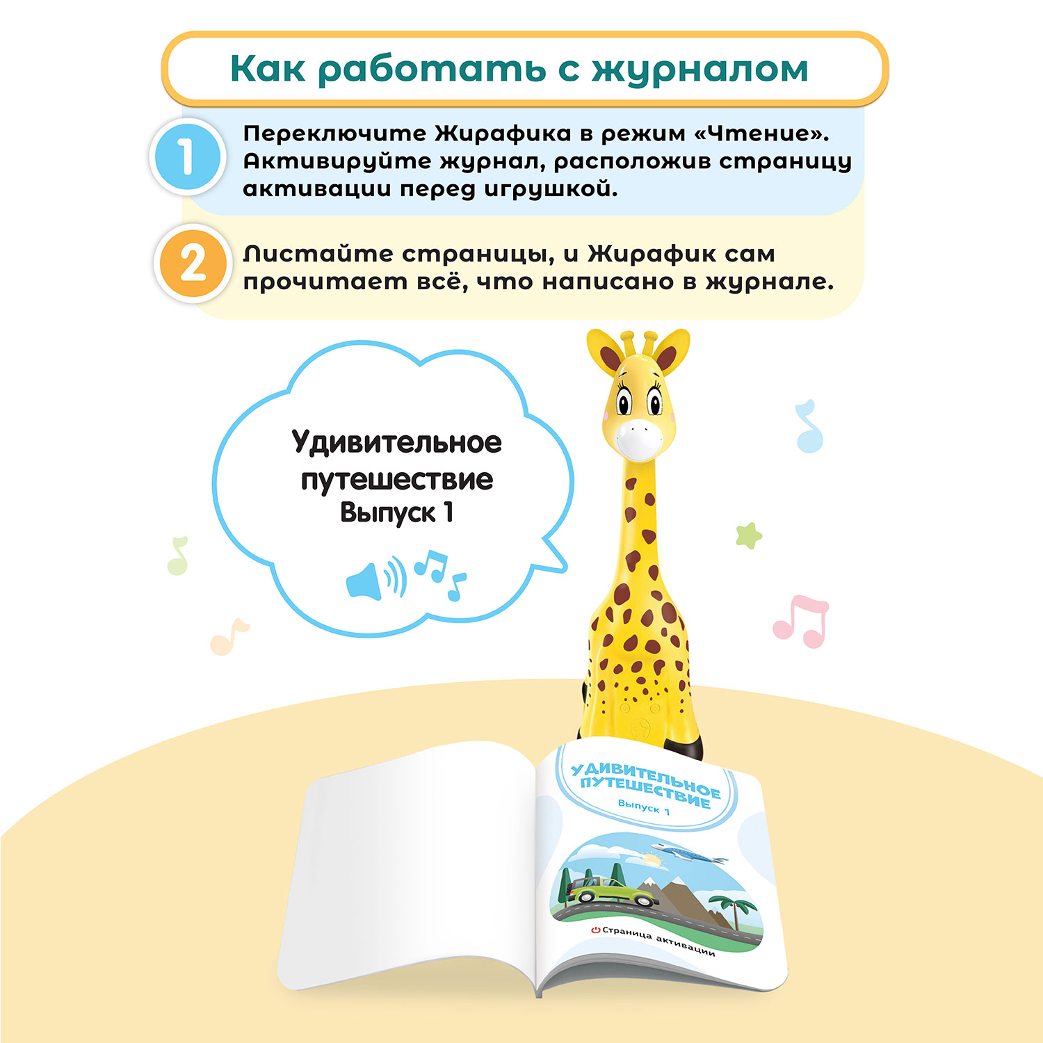 Познавательный журнал BertToys Открой мир с Бонни. Удивительное путешествие. Выпуск 1 для Жирафика Бонни - фото 10