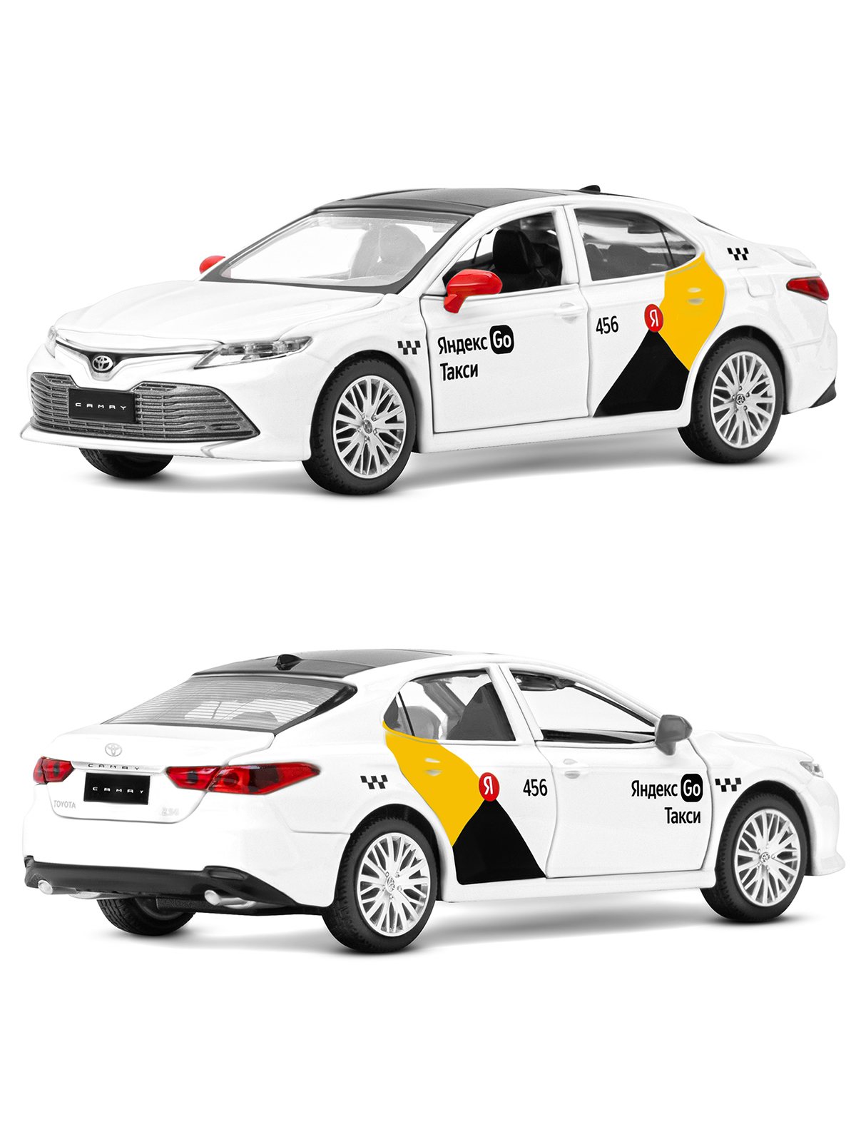 Машинка металлическая Яндекс GO 1:34 Toyota Camry белый инерция Озвучено Алисой JB1251483 - фото 7