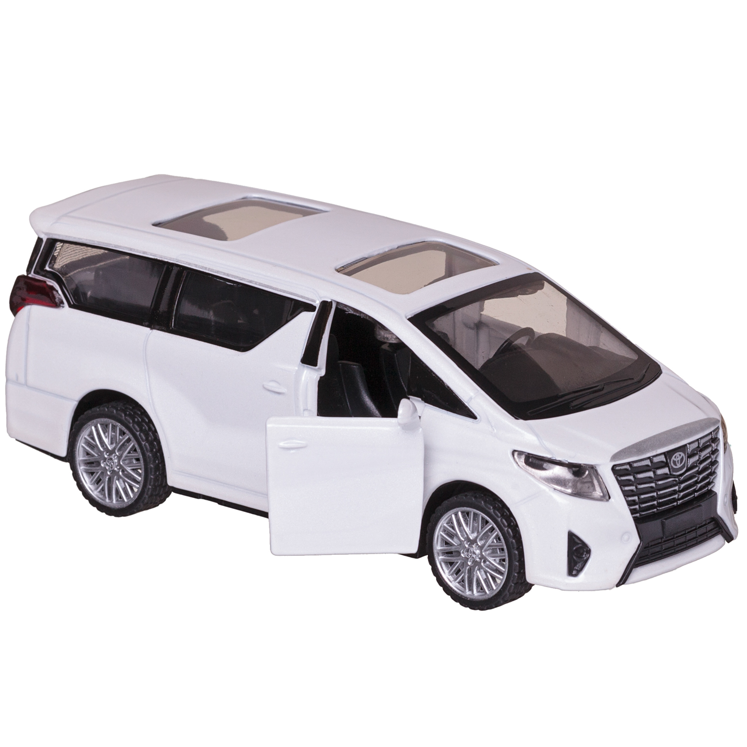 Автомобиль Abtoys Toyota MSZ 1:43 инерционный белый WE-15959W - фото 5