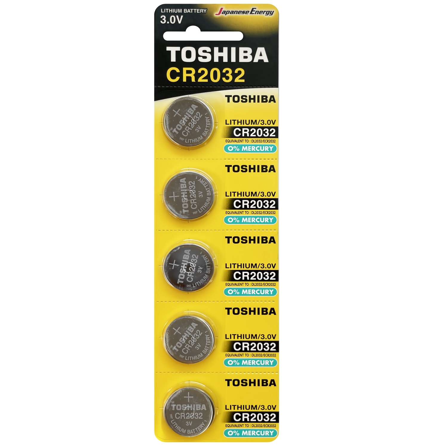 Батарейки Toshiba литиевые Таблетка Special 5шт CR2032 3V - фото 1