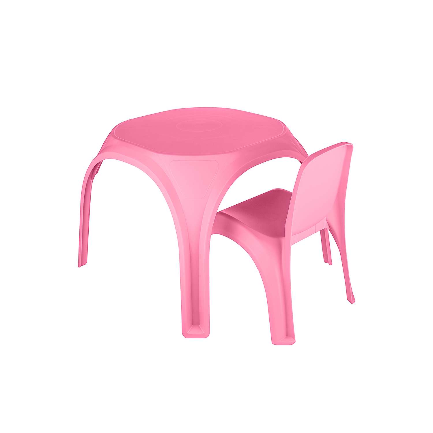 Комплект стол + стул KETT-UP ОСЬМИНОЖКА пластиковый розовый - фото 1