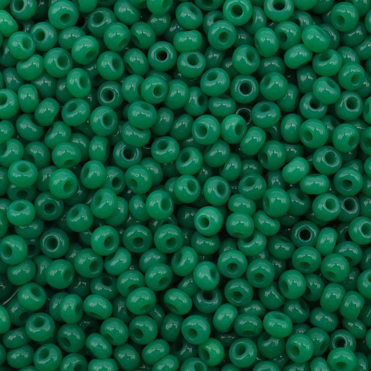 Бисер Preciosa чешский полупрозрачный 10/0 20 гр Прециоза 52240 темно-зеленый - фото 2
