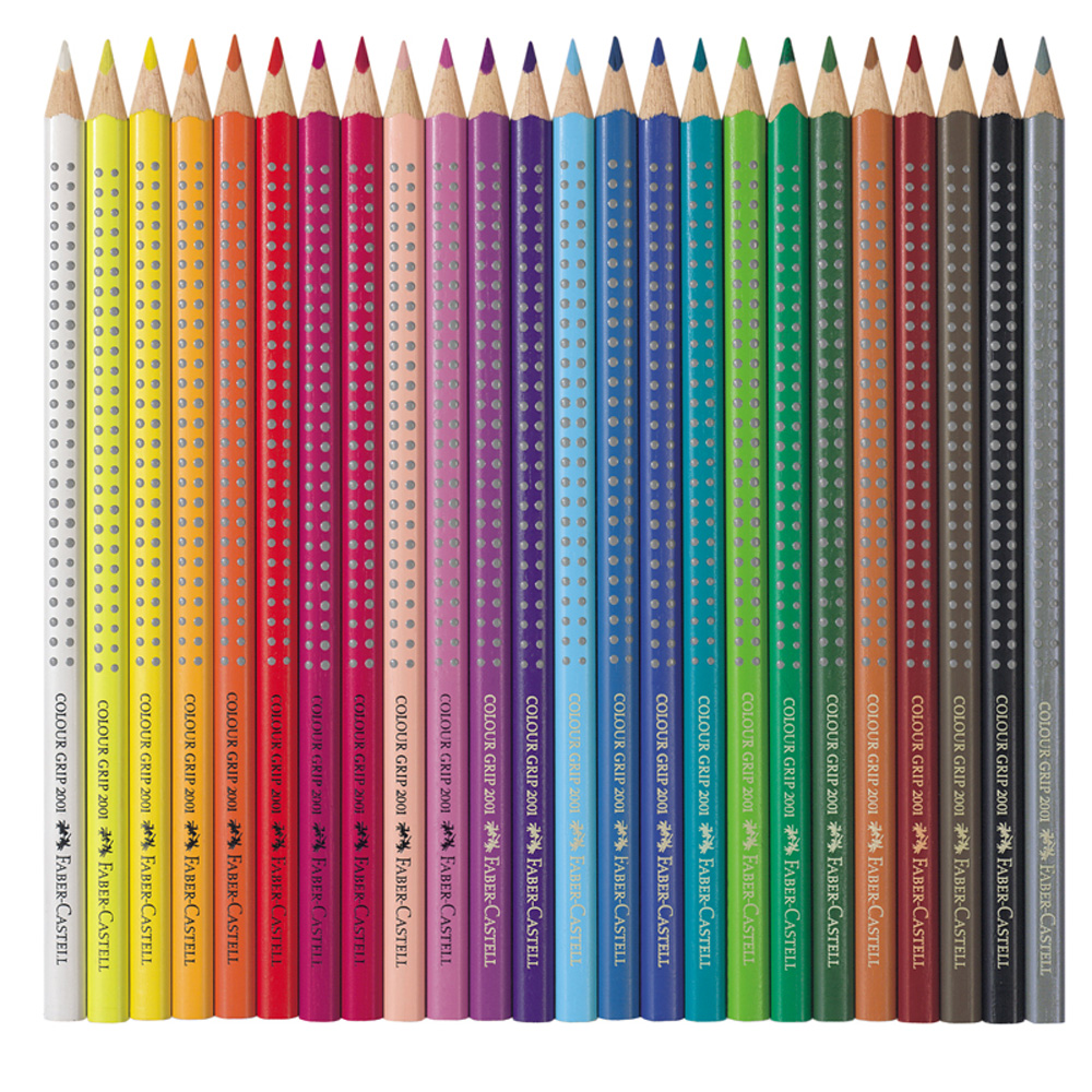 Карандаши цветные Faber Castell Grip 24 цветов трехгранные заточеные - фото 2