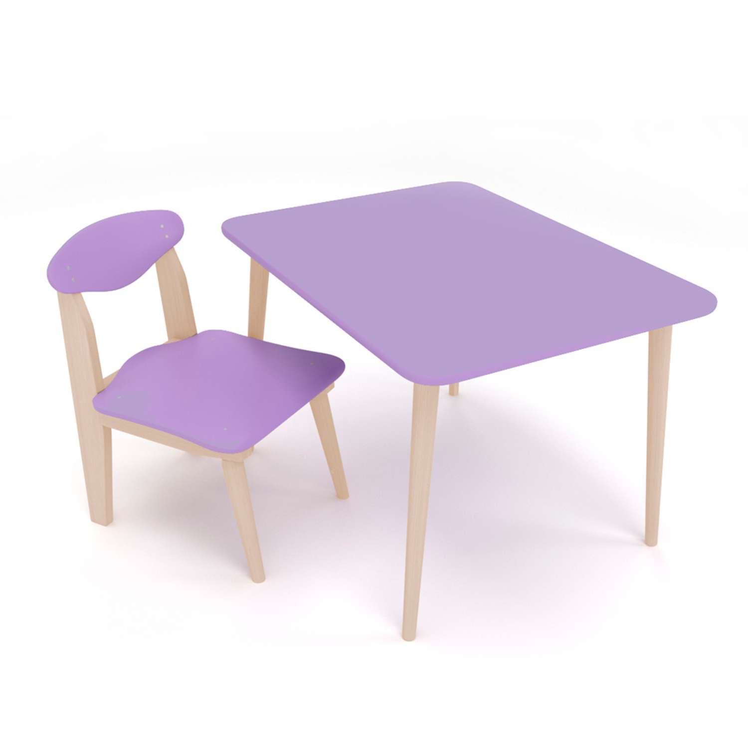Комплект детской мебели Золотая Хохлома Фиолетовый - фото 1