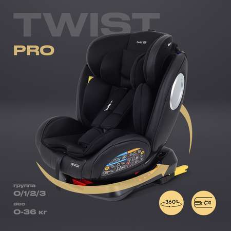 Автокресло Rant Basic Twist pro isofix (Black) группа 0+-1-2-3 (0-36 кг)