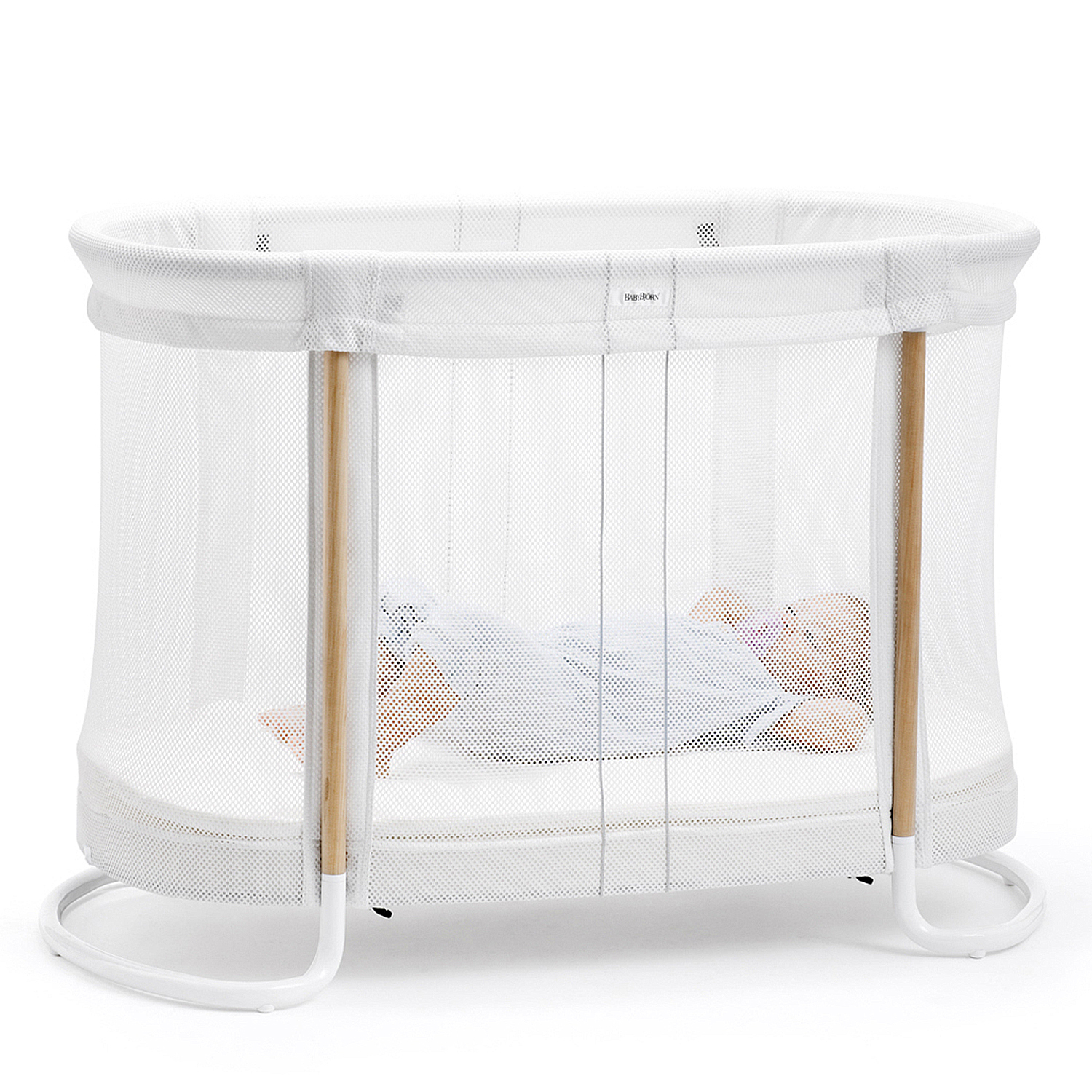 Кровать-колыбель BabyBjorn Baby Crib Белая - фото 3