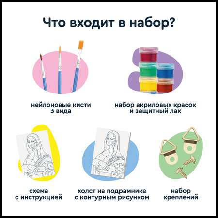 Авторская картина по номерам на холсте Junion Creative французский бульдог Эмиль 30х40 см