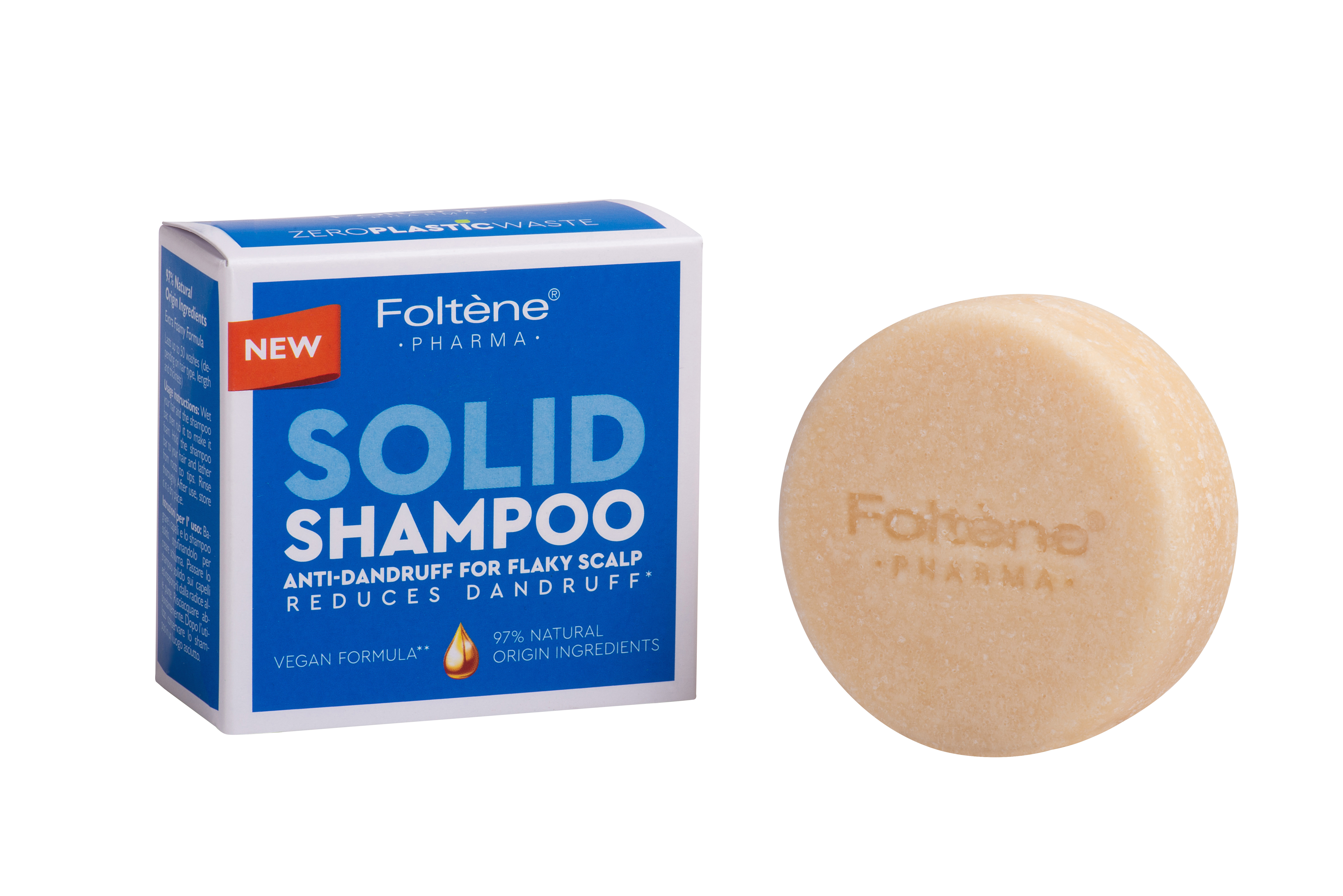 Твердый шампунь Foltene против перхоти - Solid Shampoo Anti Dandruff 75g - фото 1