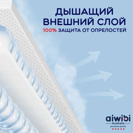 Подгузники детские AIWIBI Premium M 6-11 кг 12 шт
