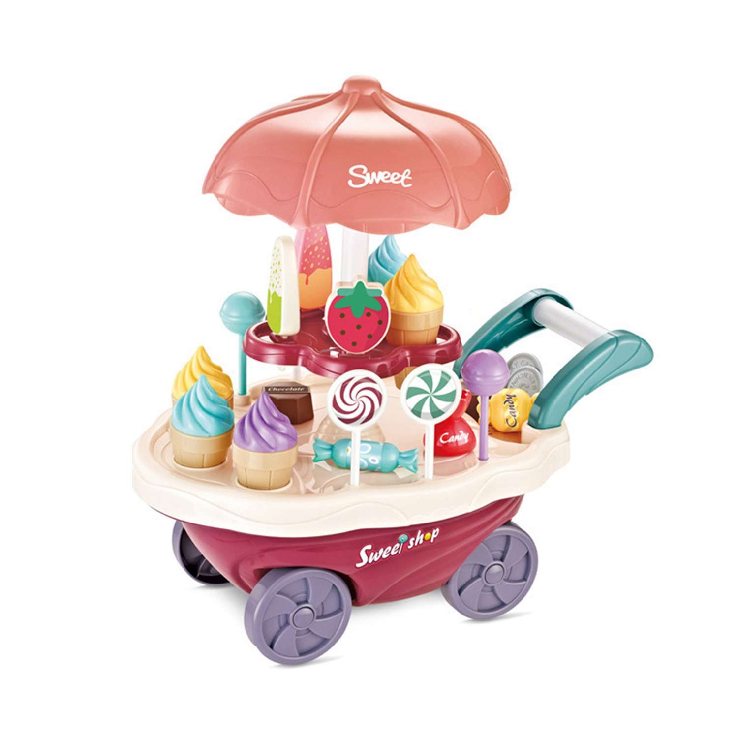 Магазин сладостей Play okay Набор детский со светом и звуком 30 игрушек - фото 1